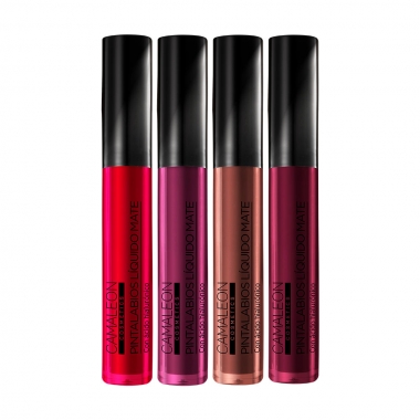 Pack 4 liquid lipsticks intense shades