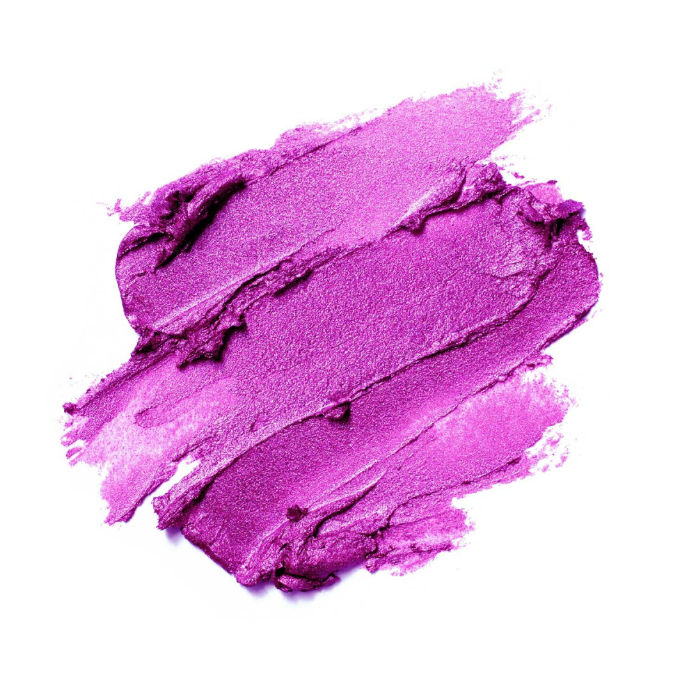 Metallic purple lipstick